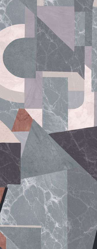 Graphic non-woven wall mural, gray-brown, DGROC1033-260, Rock, Masureel