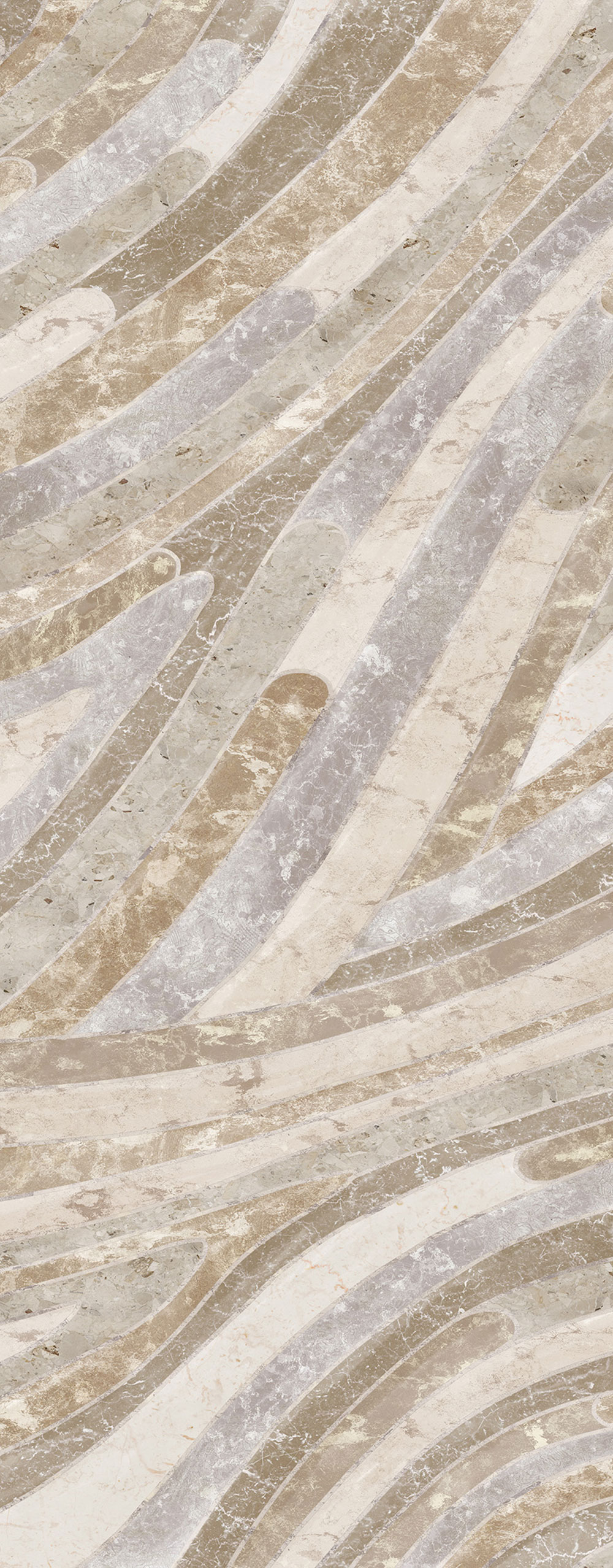 Geometric non-woven wall mural, beige, DGROC2011-260, Rock, Masureel