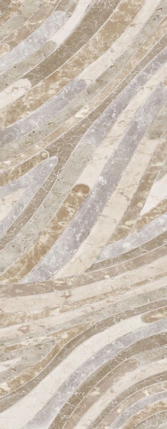 Geometric non-woven wall mural, beige, DGROC2011-260, Rock, Masureel