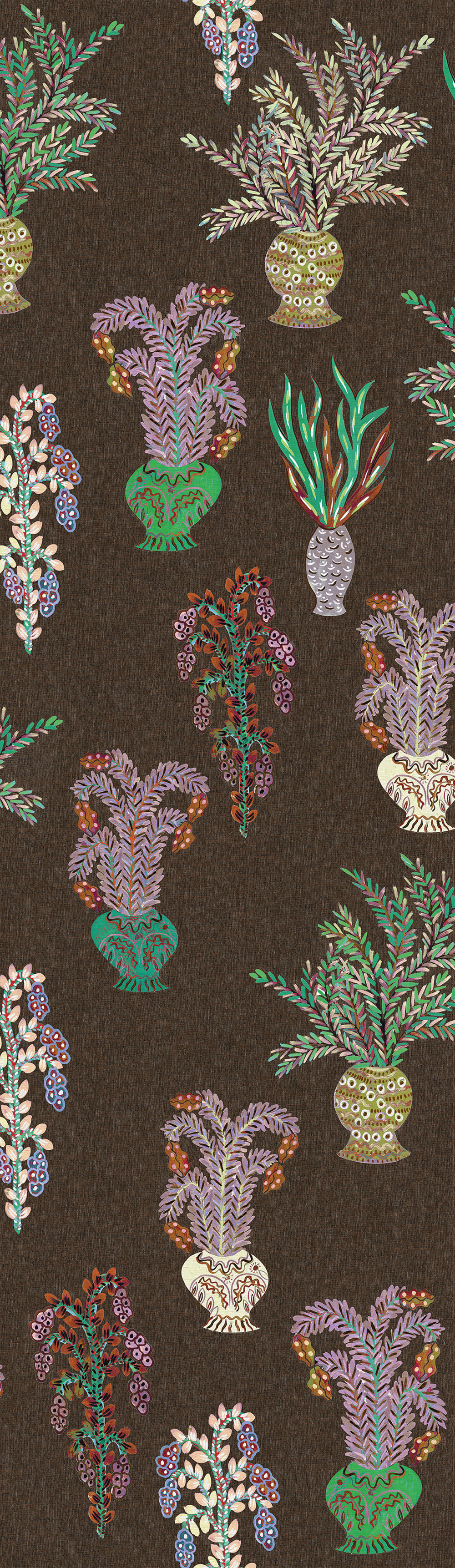 Non-woven wall mural, brown, flowers, DGJOY1031-300, Joy, Masureel