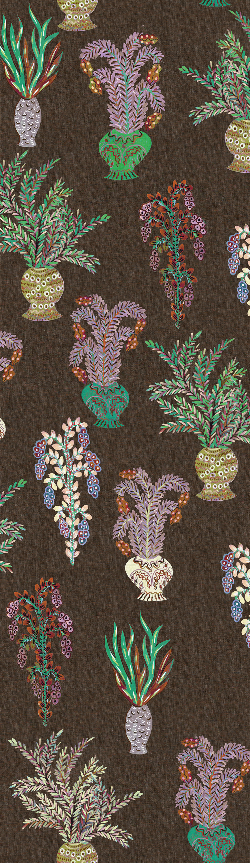 Non-woven wall mural, brown, flowers, DGJOY1032-300, Joy, Masureel