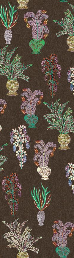 Non-woven wall mural, brown, flowers, DGJOY1032-300, Joy, Masureel