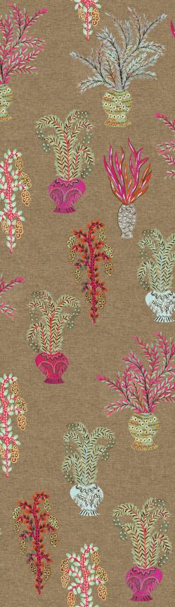 Non-woven wall mural, brown, flowers, DGJOY1041-260, Joy, Masureel