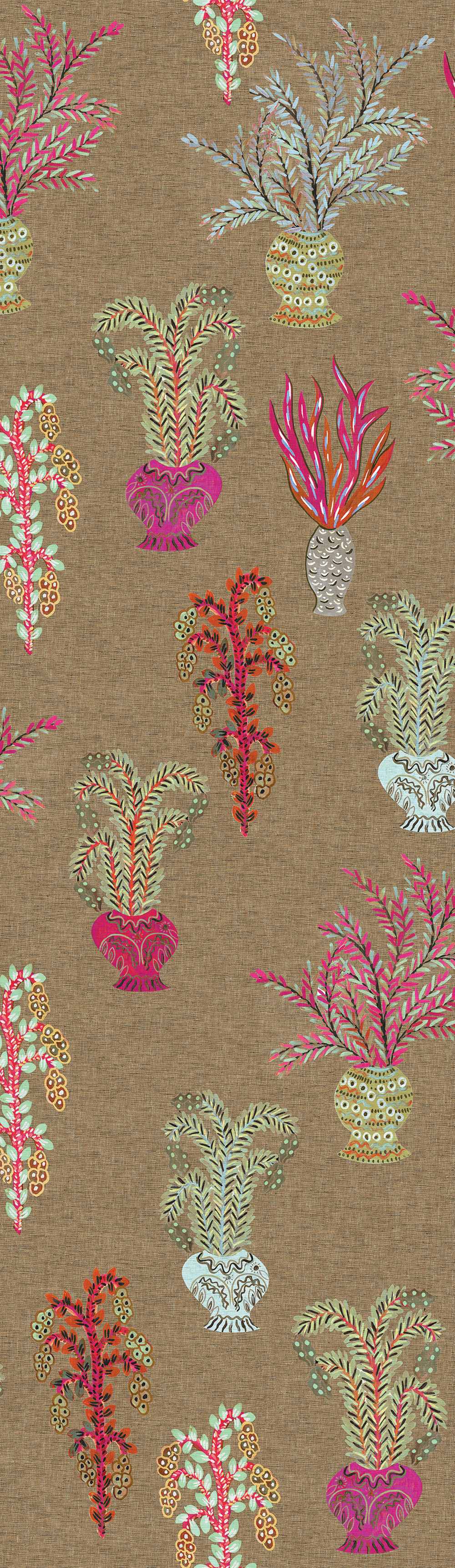 Non-woven wall mural, brown, flowers, DGJOY1041-300, Joy, Masureel