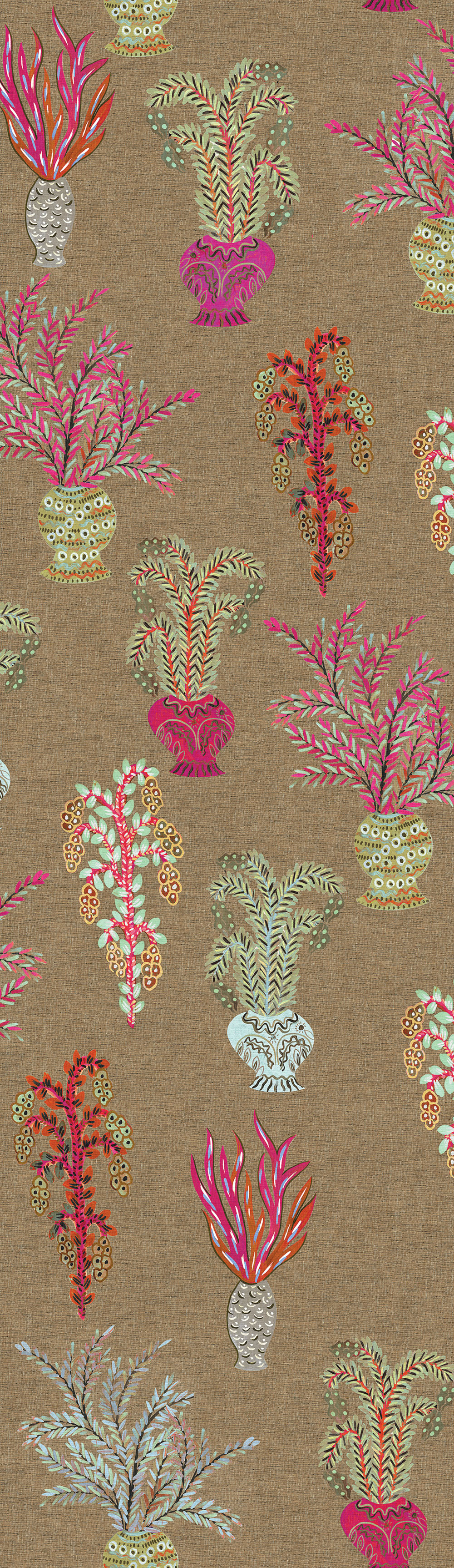 Non-woven wall mural, brown, flowers, DGJOY1042-300, Joy, Masureel