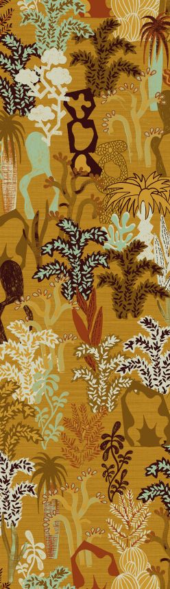 Non-woven wall mural, ochre, plants, DGJOY3011-260, Joy, Masureel