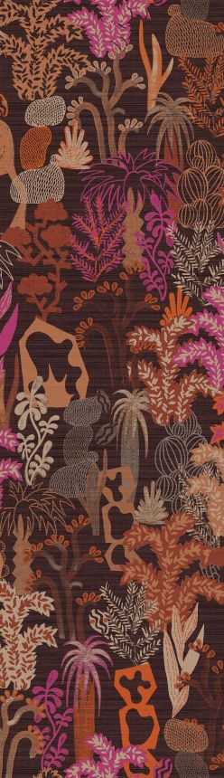 Non-woven wall mural, brown, plants, DGJOY3032-260, Joy, Masureel