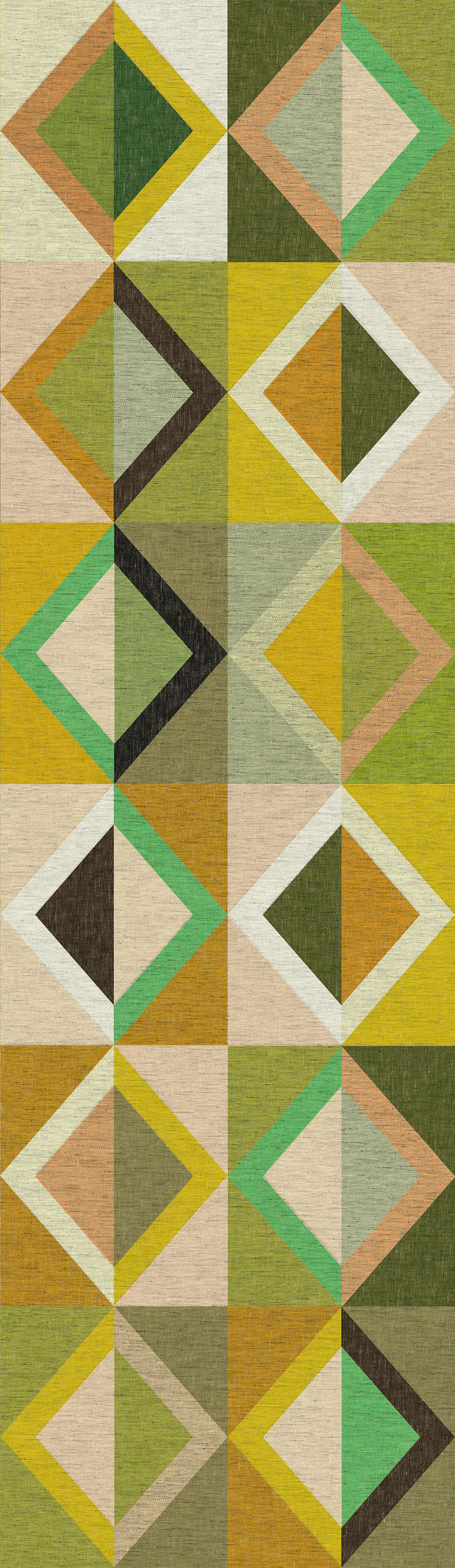 Geometric non-woven wall mural, green, DGJOY4022-300, Joy, Masureel