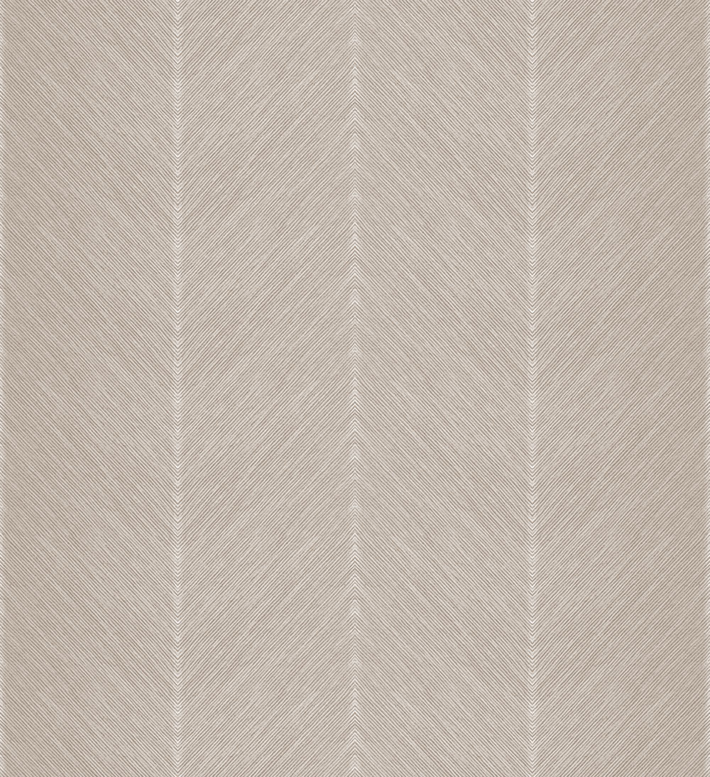 Beige non-woven wallpaper, zig zag pattern, M1803-5, Mika,  ICH Wallcoverings