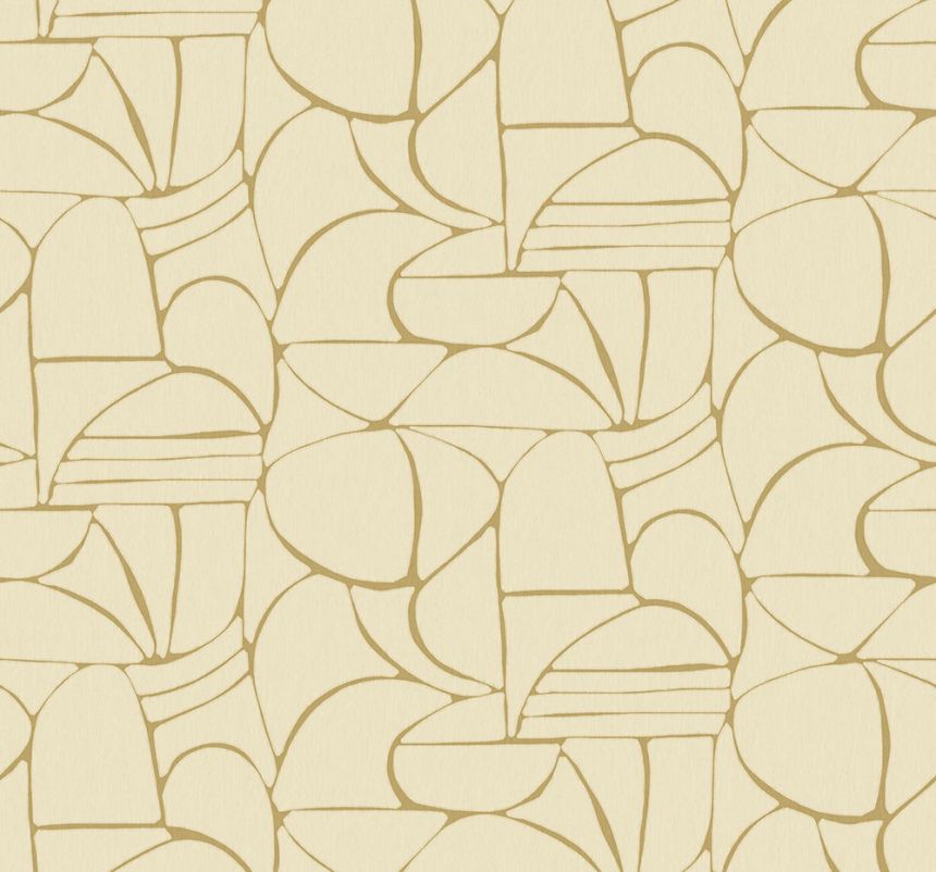 Non-woven wall mural, ochre, ethno, 340281, Solange, Eijffinger
