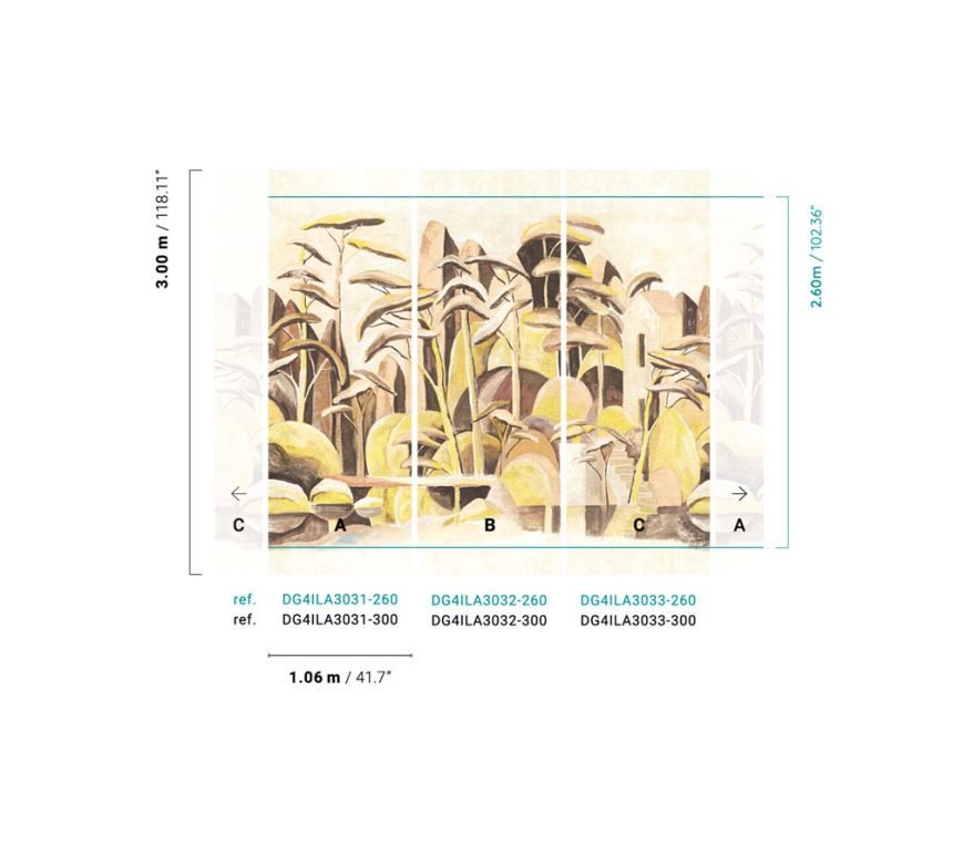 Non-woven wall mural, Landscape, DG4ILA3031-260, Wall Designs IV, Khroma by Masureel