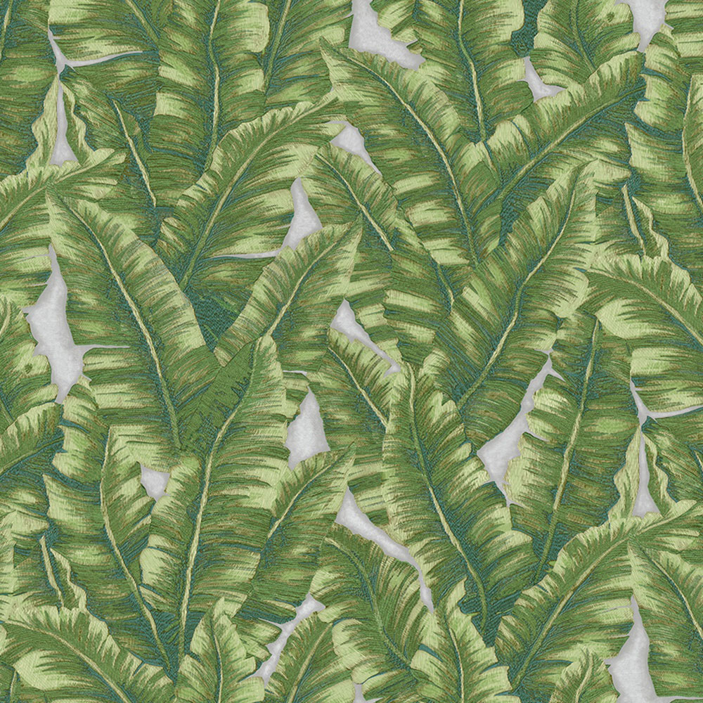 Non-woven wallpaper, zelená, leaves, 1507-3, Vera, AdaWall