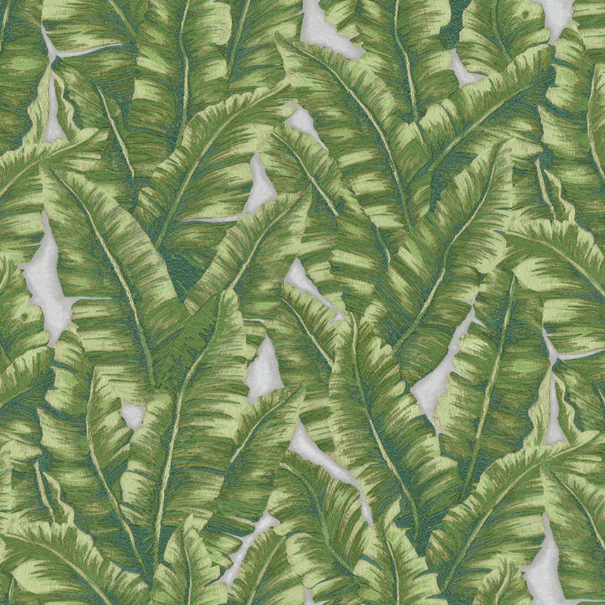 Non-woven wallpaper, zelená, leaves, 1507-3, Vera, AdaWall
