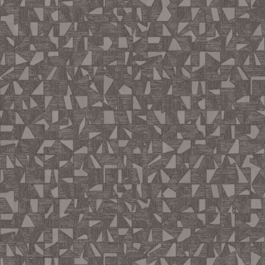 Geometric non-woven wallpaper, grey-silver, 1512-6, Vera, AdaWall