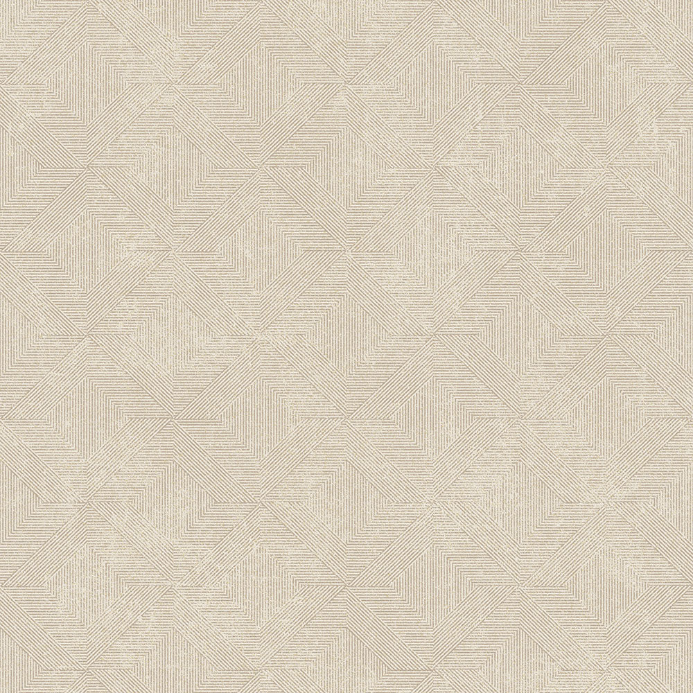 Beige geometric non-woven wallpaper, A68203, Vavex 2026