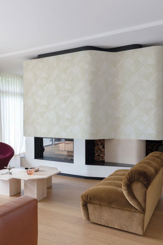 Geometric non-woven wallpaper with glitters, A72001, Vavex 2026