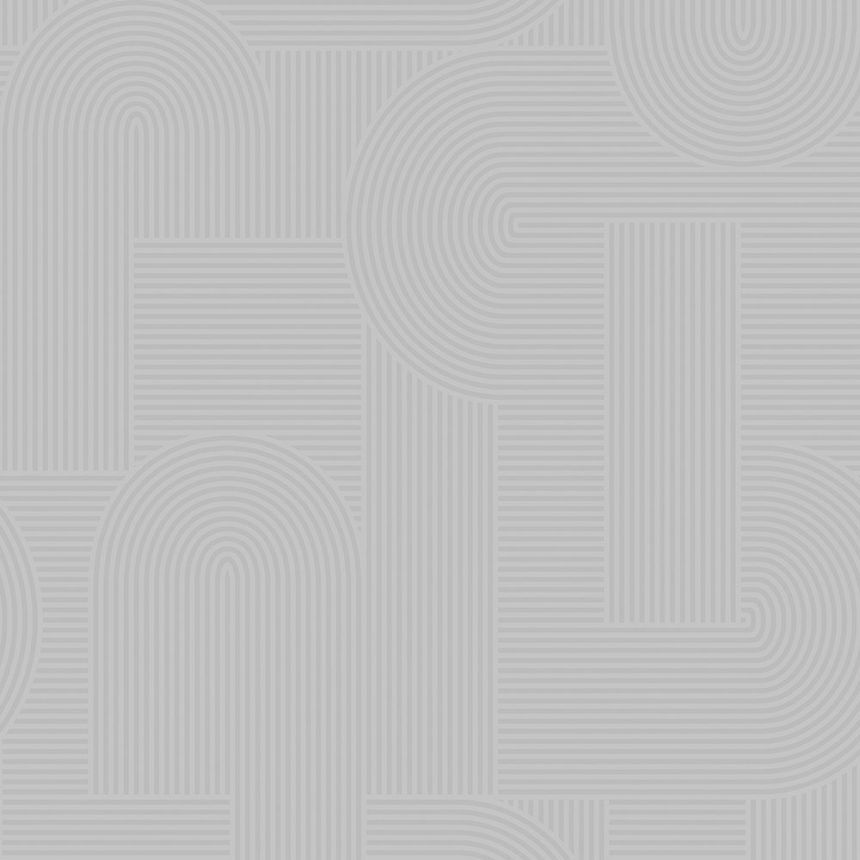 Gray geometric non-woven wallpaper, 121136, Vavex 2026