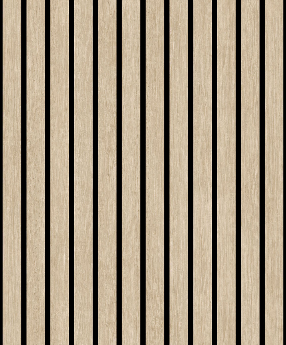 3D non-woven wallpaper, beige, wood imitation, planks, M80217, Artifice, Brut, Ugépa