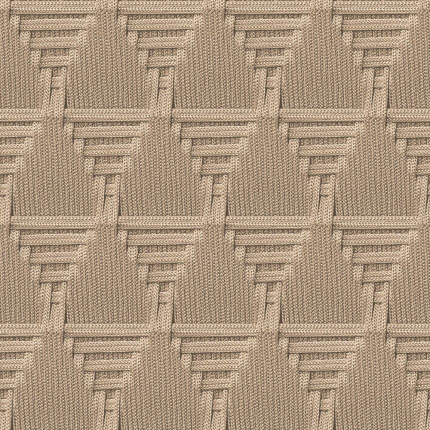 Non-woven wallpaper, brown, mat imitation, M68807, Nomade, Ugépa