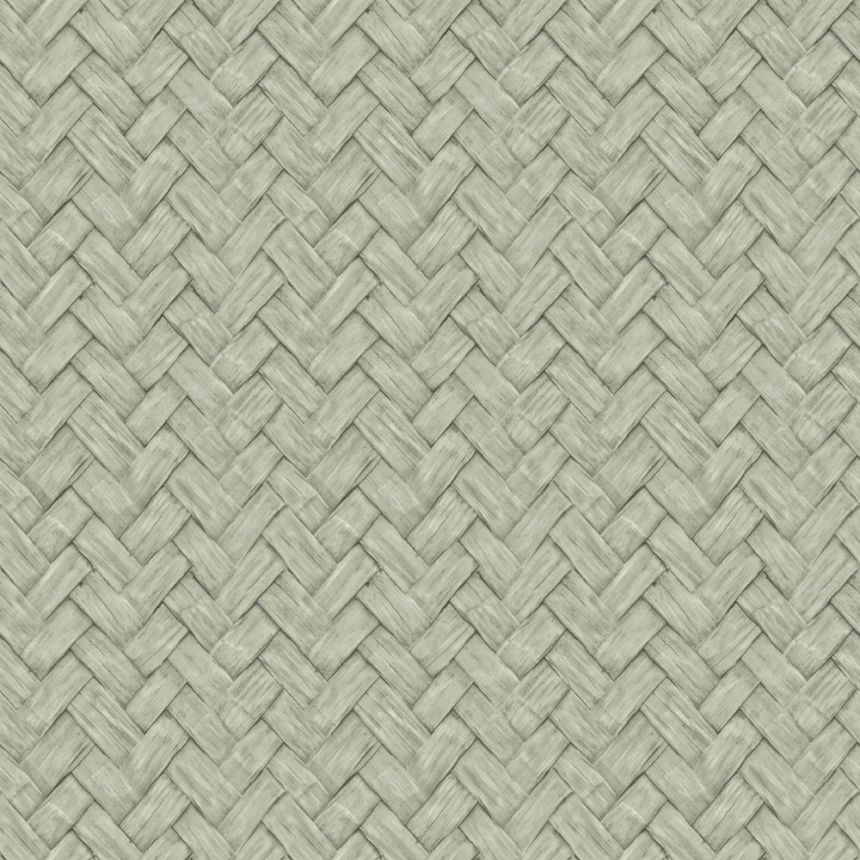 Non-woven wallpaper, green, mat imitation, M69004, Nomade, Ugépa
