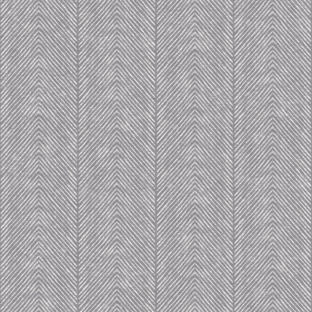 Non-woven wallpaper, grey, stripes, herringbone, M69209, Nomade, Ugépa