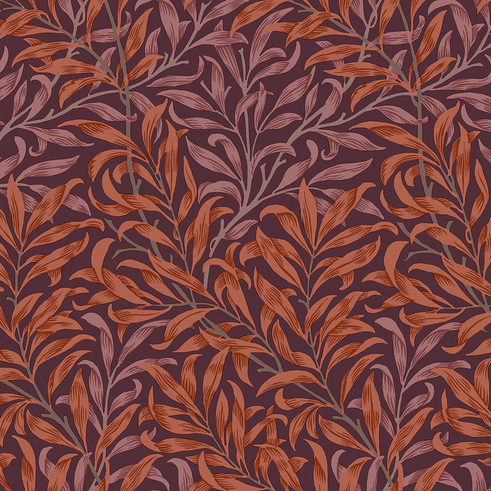 Non-woven wallpaper, purple, branches, 124243, William Morris At Home