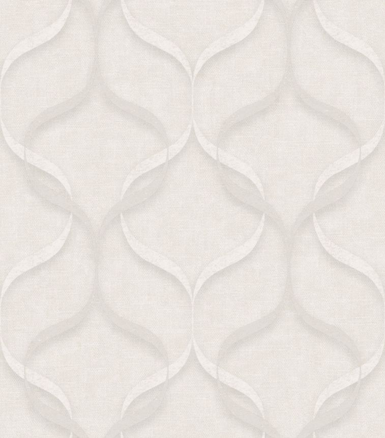 Luxury non-woven wallpaper, grey-cream, ornaments, Z15529, Mini Trend, Zambaiti Parati