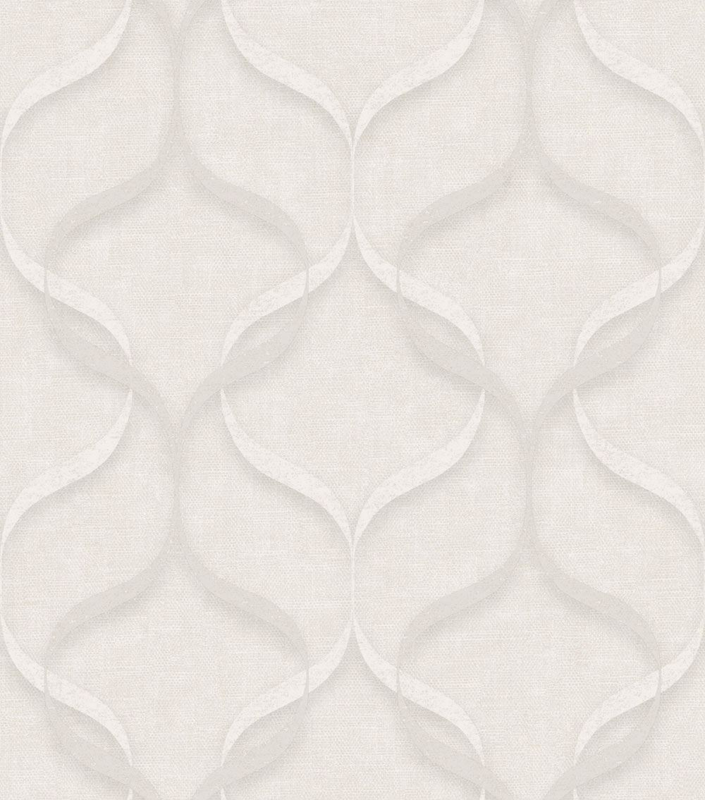 Luxury non-woven wallpaper, grey-cream, ornaments, Z15529, Mini Trend, Zambaiti Parati