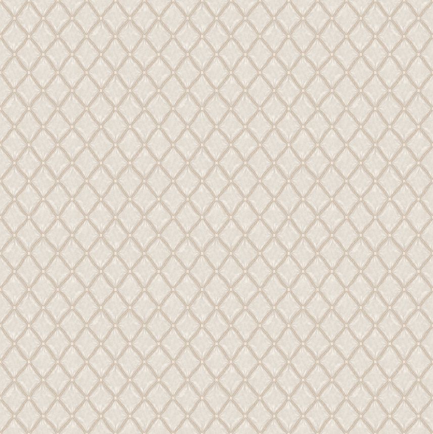 Luxury geometric non-woven wallpaper, beige, Z15538, Mini Trend, Zambaiti Parati