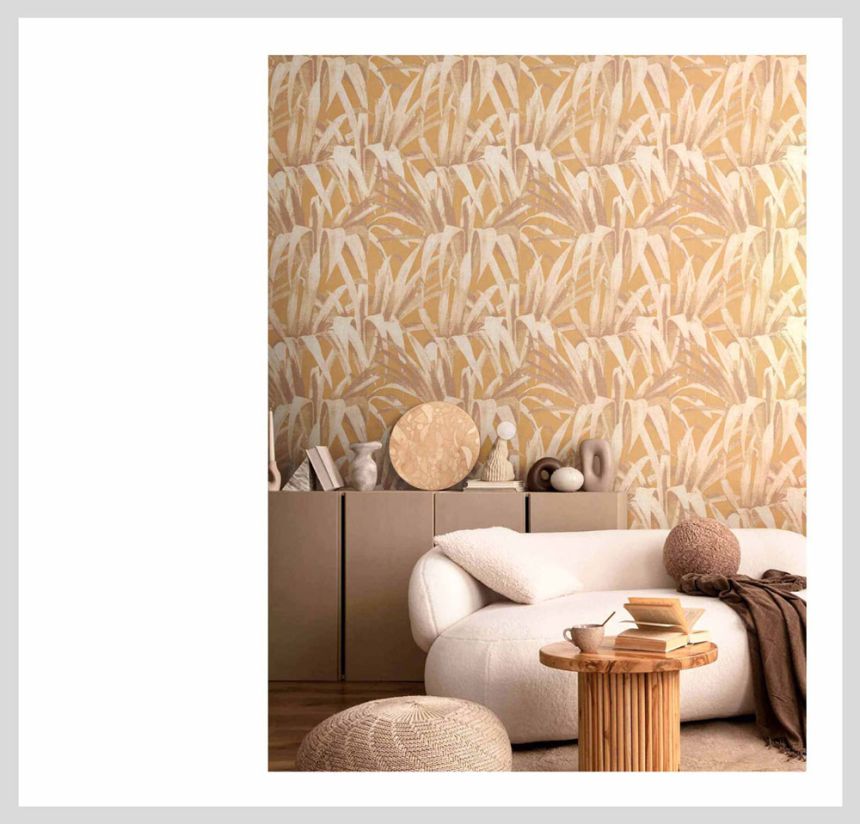 Non-woven wallpaper, brown-beige, leaves, 15524, Botany House, Cristiana Masi by Parato