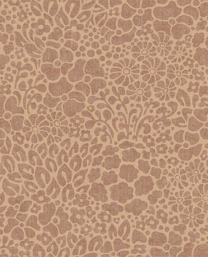 Non-woven wallpaper, brown-orange, flowers, 340553, Groovy, Eijffinger
