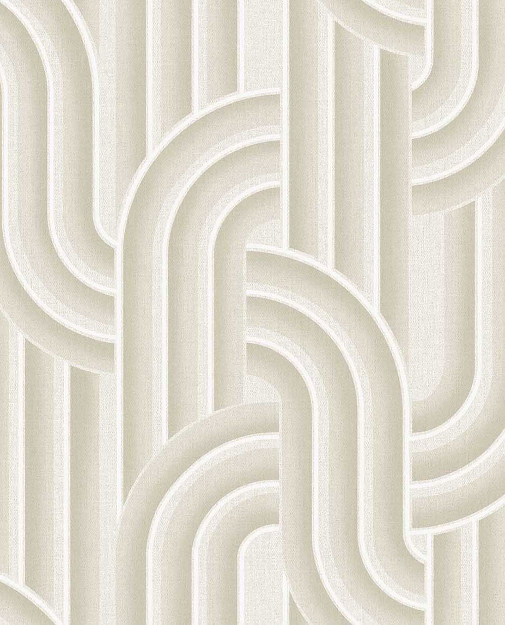 Geometric non-woven wallpaper, grey-beige, retro, 340560, Groovy, Eijffinger