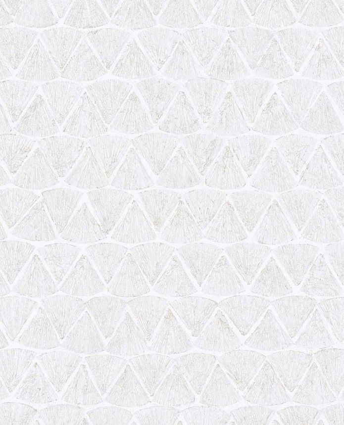 Geometric non-woven wallpaper, cream-silver, 340340, Sensory Eijffinger