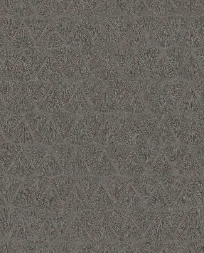 Geometric non-woven wallpaper, brown, 340347, Sensory Eijffinger