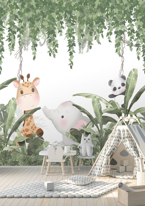 Children's non-woven wall mural, animals, CW6016-1, Cute Walls, Decoprint