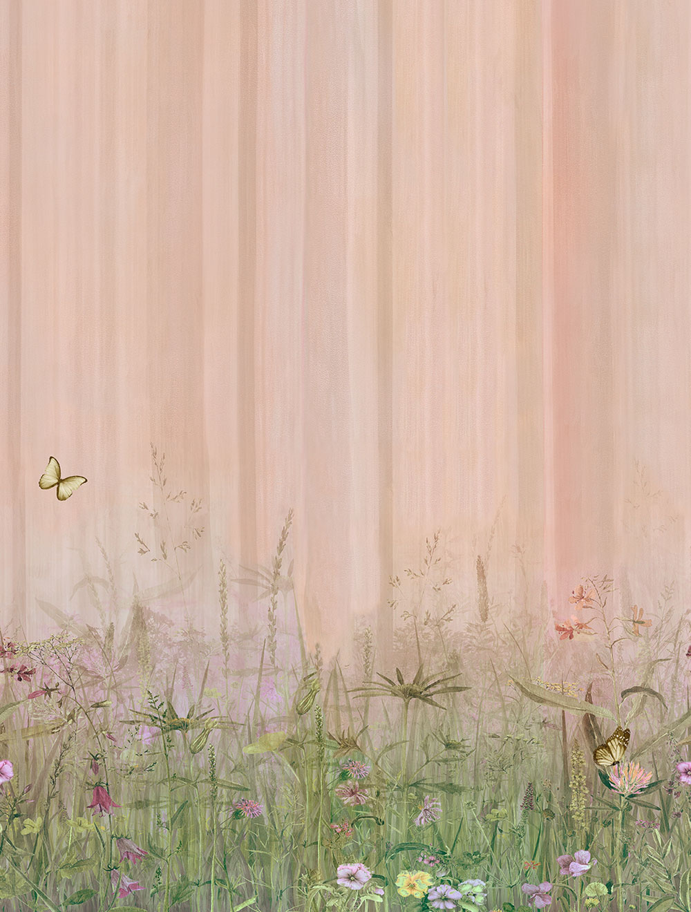 Non-woven wall mural, flowers, grass, CW6023-1, Cute Walls, Decoprint