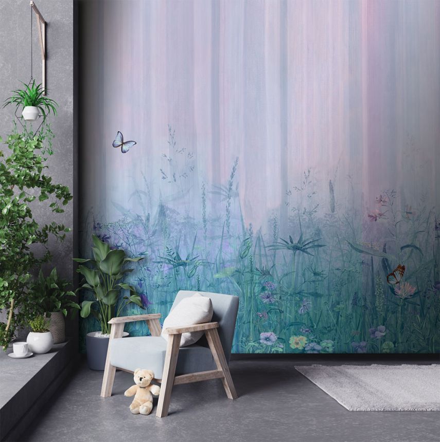 Non-woven wall mural, flowers, grass, CW6023-2, Cute Walls, Decoprint