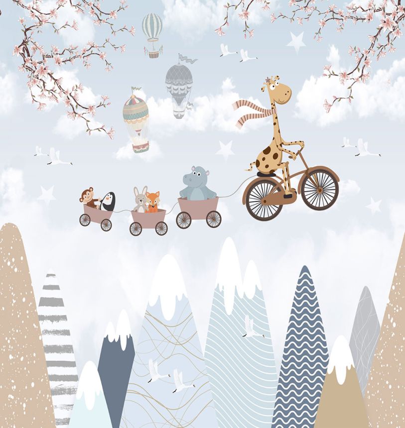 Children's non-woven wall mural, animals, CW6033-1, Cute Walls, Decoprint