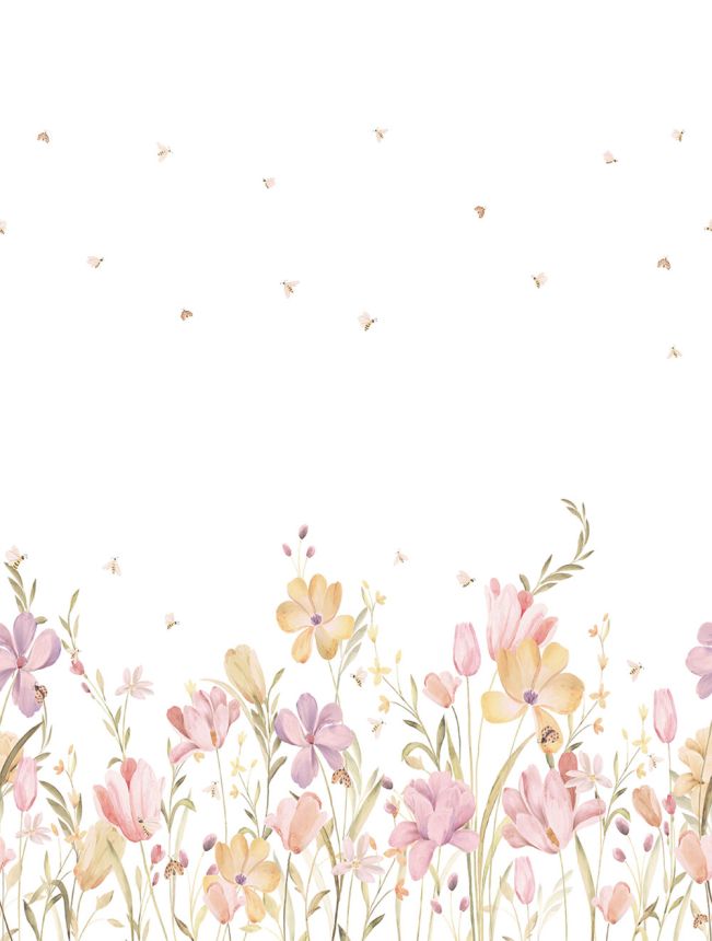 Non-woven wall mural, flowers, CW6129-1, Cute Walls, Decoprint