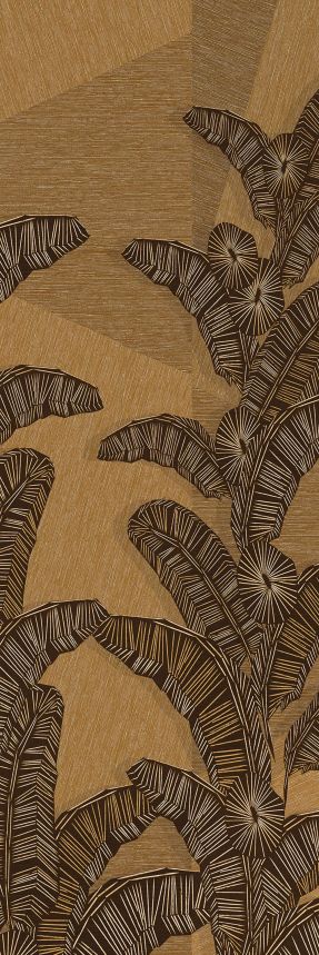 Non-woven wall mural, brown, leaves, DGAMA2011-260,  Amani,  Masureel