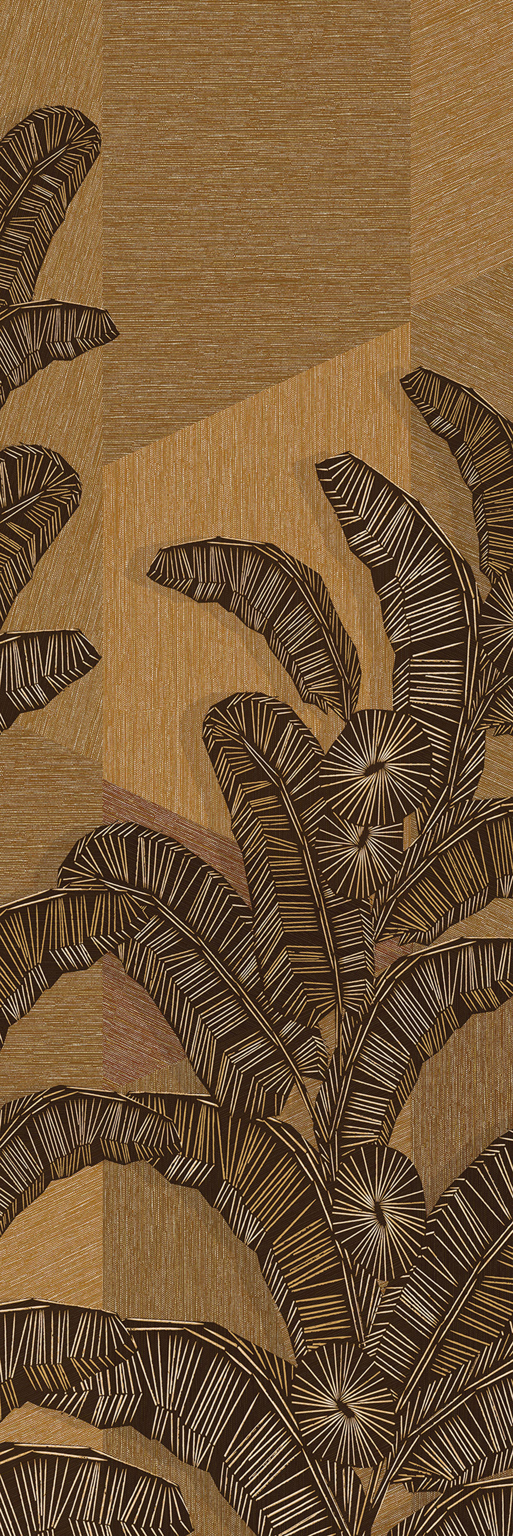Non-woven wall mural, brown, leaves, DGAMA2012-300,  Amani,  Masureel