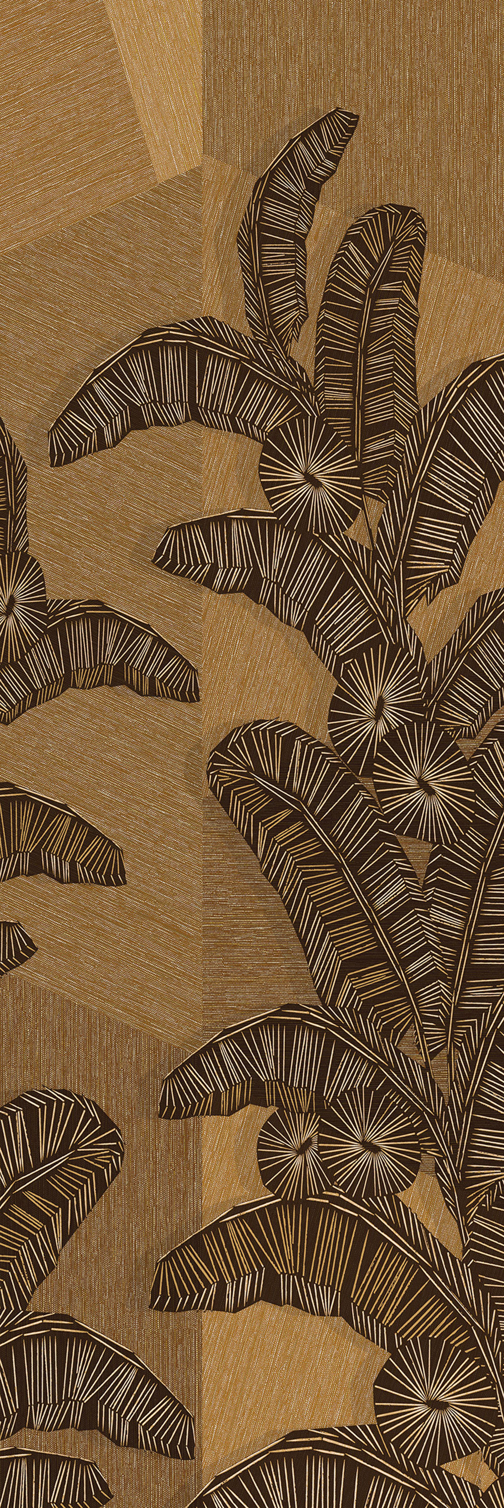 Non-woven wall mural, brown, leaves, DGAMA2013-260,  Amani,  Masureel