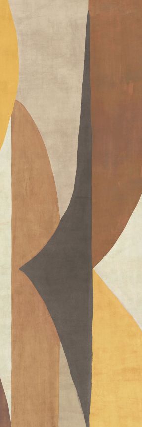 Geometric non-woven wall mural, brown, DGAMA3012-260,  Amani,  Masureel