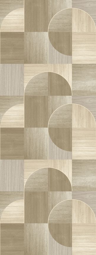Graphic non-woven wall mural, grey-beige, FW4012-6, Feature Walls, Decoprint
