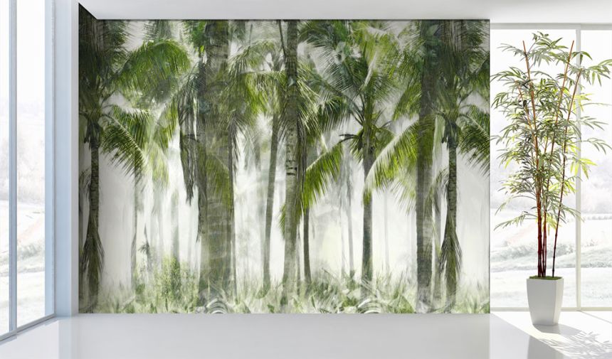 Non-woven wall mural, green, palm trees, FW4054-1, Feature Walls, Decoprint