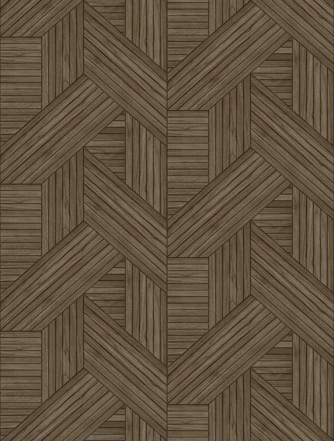 Non-woven wall mural, brown, imitation wood, slats, FW4036-3, Feature Walls, Decoprint
