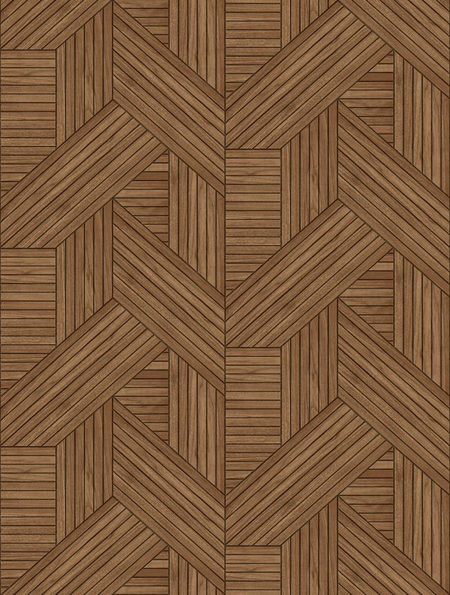 Non-woven wall mural, brown, imitation wood, slats, FW4036-4, Feature Walls, Decoprint