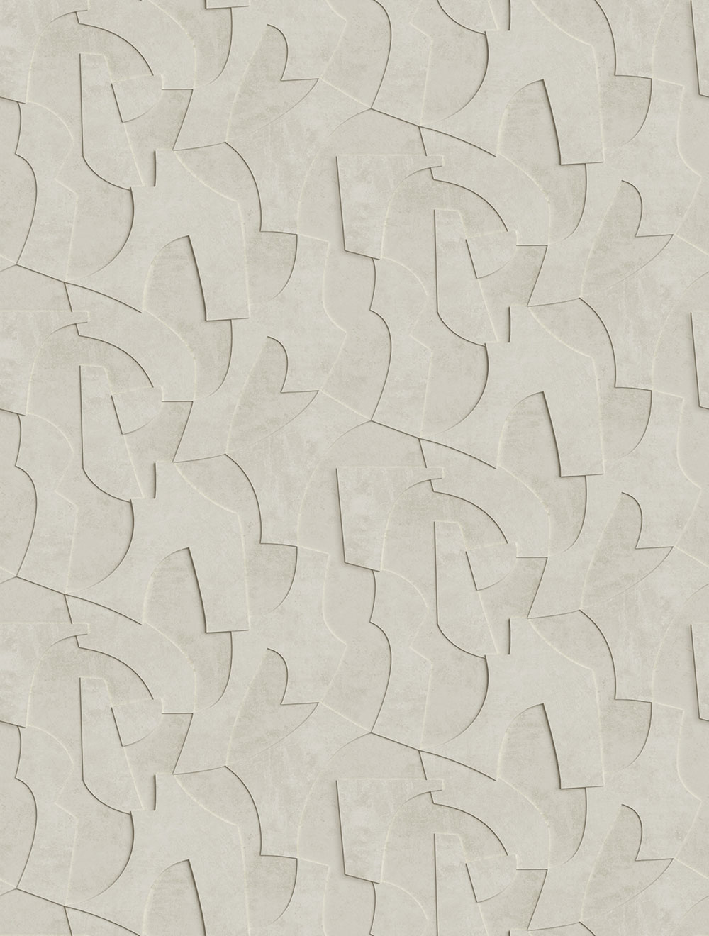Geometric non-woven wall mural, 3D, grey, FW4042-1, Feature Walls, Decoprint