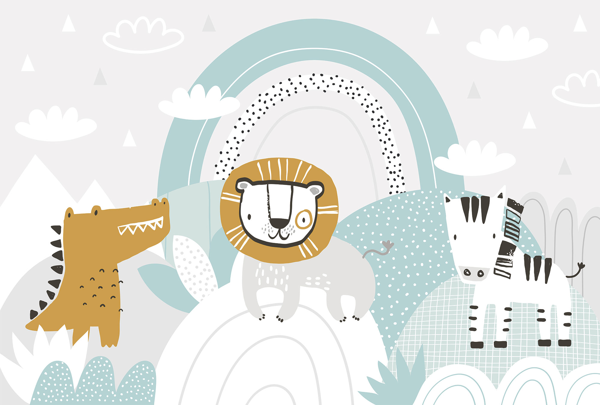 Customized non-woven wall mural, Animals, 10024, Vavex