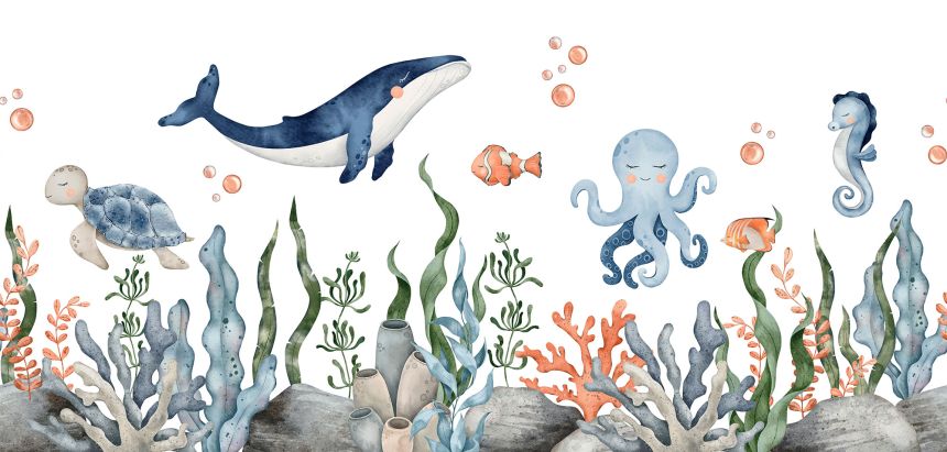 Customized non-woven wall mural, Underwater world, 10026, Vavex